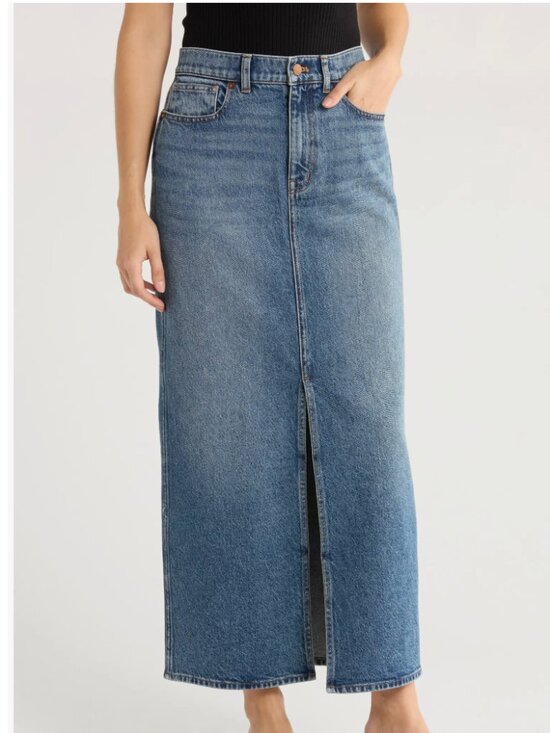 Madewell Dresses & Skirts - NWT Madewell Denim Maxi Skirt 30, LOMBARD WASH